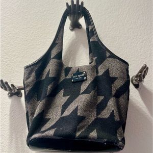 Kate Spade wool purse, Houndstooth pattern.